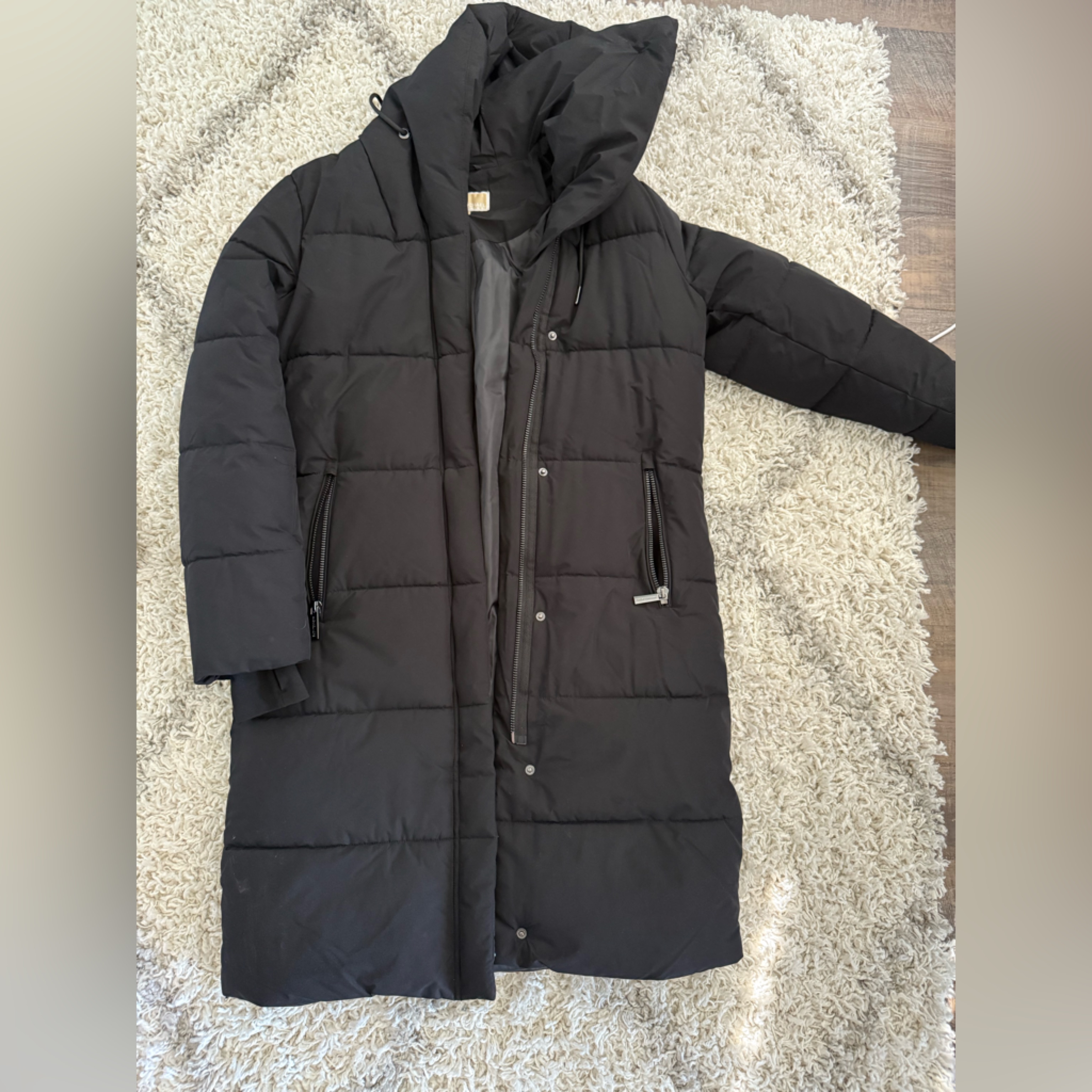 Michael Kors Black Jacket With Sustainable Insulation